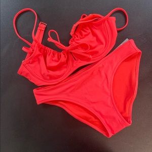 Aerie swimsuit - size M top, size S bottoms